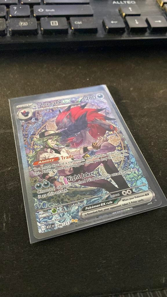 N’s Zoroark EX - Pokemon Kaart, Hobby en Vrije tijd, Verzamelkaartspellen | Pokémon, Ophalen of Verzenden, Nieuw