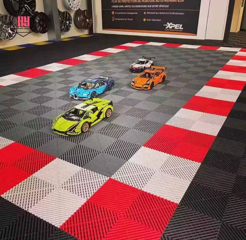 Kunststof klik tegels werkplaats garage schuur gym zwembad, Ophalen, Zo goed als nieuw, 10 m² of meer, Vloertegels