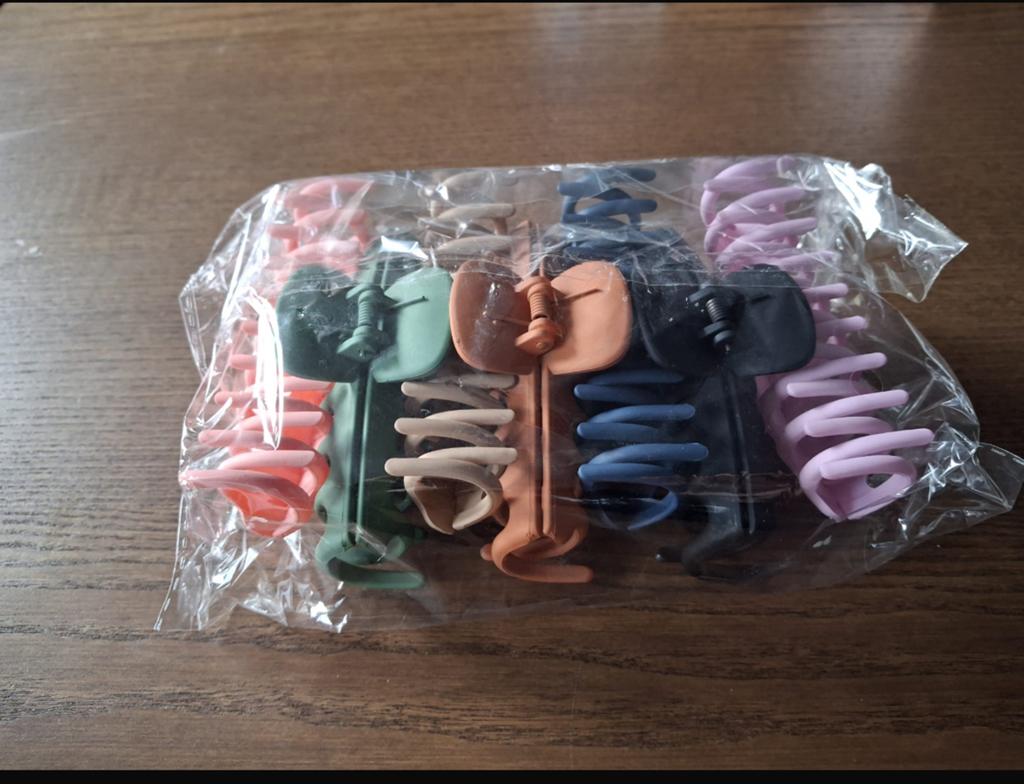 Set van 7 ongebruikte haarklemmen in diverse kleuren, Ophalen of Verzenden, Nieuw, Haarspeld