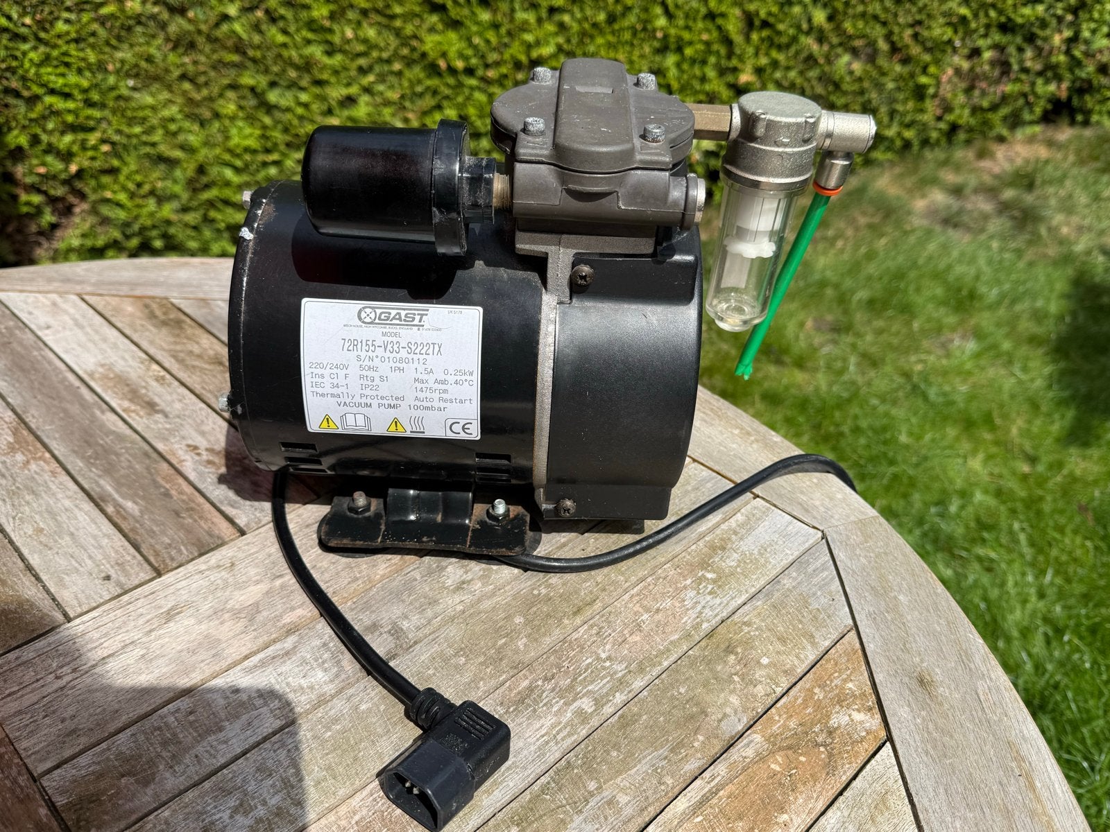 GAST 72R155-V33-S222TX Vacuümpomp, Ophalen of Verzenden, Gebruikt
