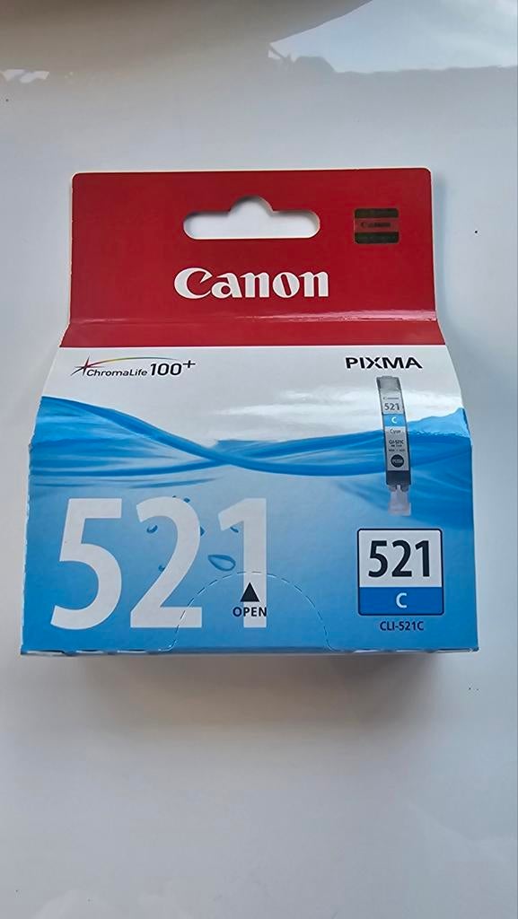 Canon CLI-521C Inktcartridge - Cyaan - Origineel, Ophalen of Verzenden, Nieuw, Cartridge, Canon