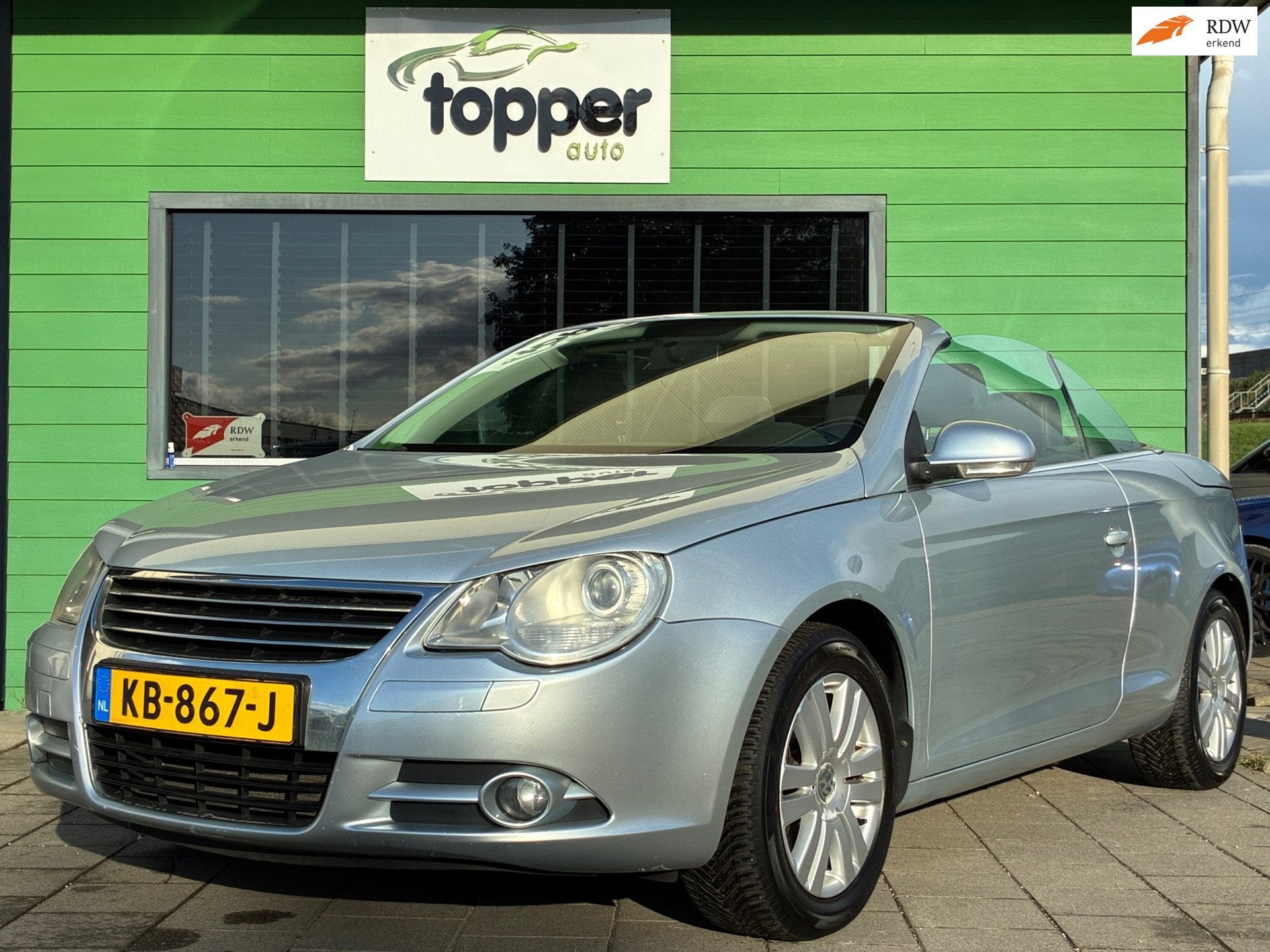 Volkswagen Eos 2.0-16v FSI|Cabriolet|D-riem v.v.|CruiseContr, Auto's, Voorwielaandrijving, Gebruikt, 4 cilinders, 4 stoelen