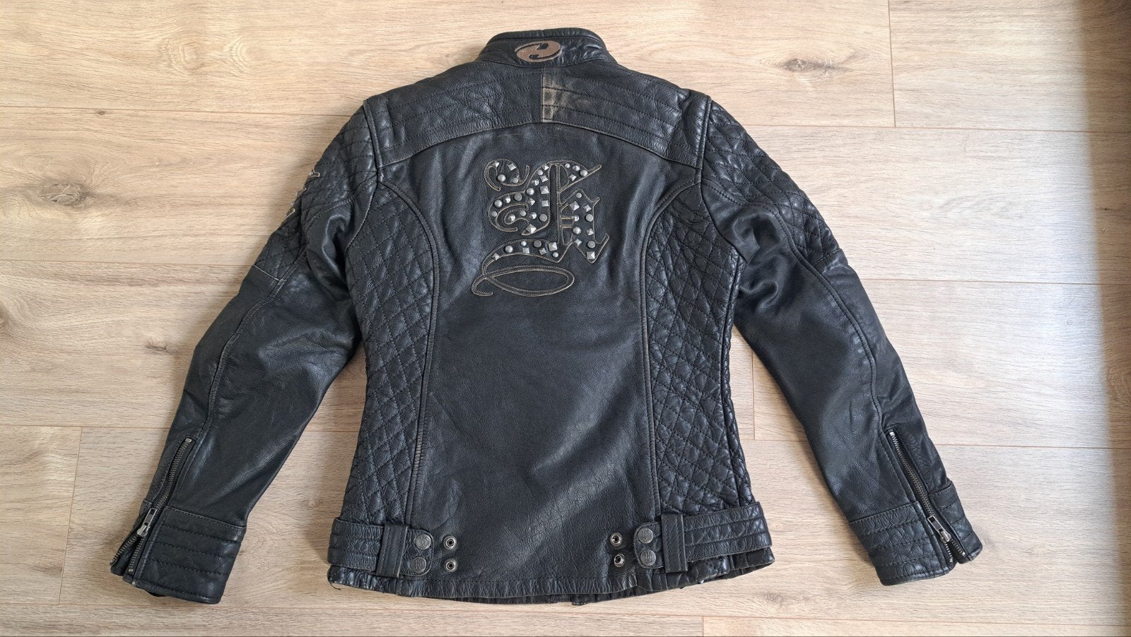 Held Leren Motorjas Dames Zwart Maat 36, Held, Jas | leer, Ophalen of Verzenden, Dames