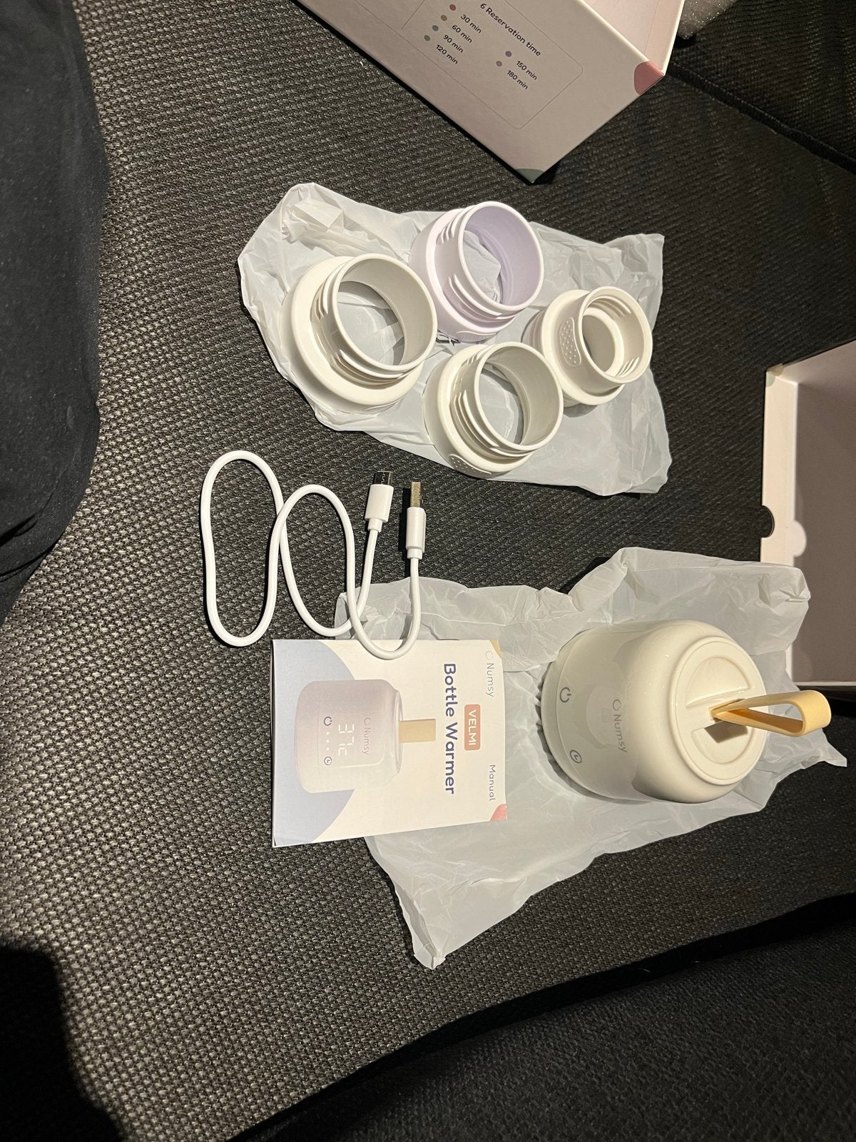 Numsy Velmi Flessenwarmer met extra flessen, Ophalen, Nieuw, Draagbaar, Flessen- of potjesverwarmer