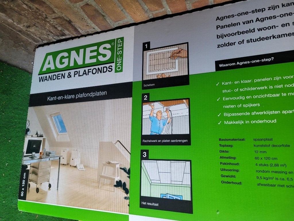 Agnes wanden en plafondplaten one - step, Doe-het-zelf en Verbouw, Ophalen, Nieuw
