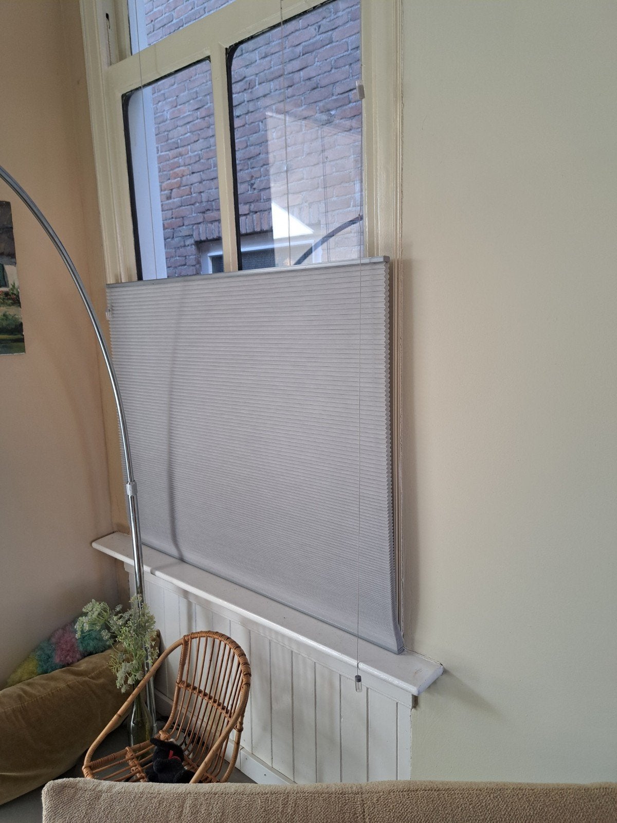 Veneta plissegordijn 112x225cm - Grijs, Ophalen of Verzenden
