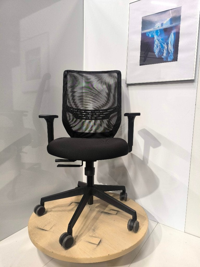 TIO bureaustoel met mesh rugleuning–zwart–€120/st,12stuks, Huis en Inrichting, Bureaustoelen, Gebruikt, Zwart, Ophalen of Verzenden