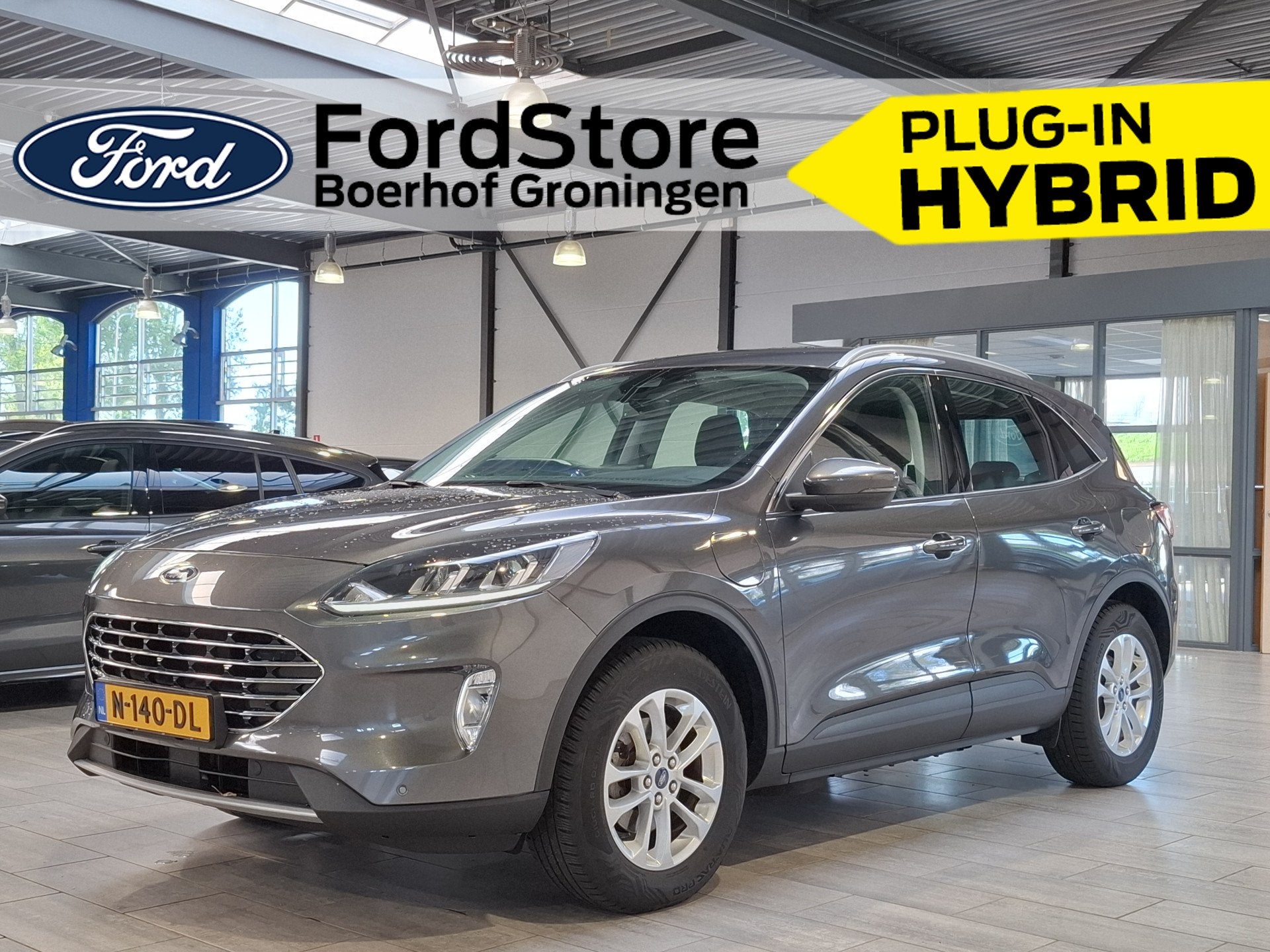 Ford Kuga 2.5 PHEV 225 pk Titanium | Camera | Navi | Clima |, Gebruikt, 4 cilinders, Origineel Nederlands, Bedrijf