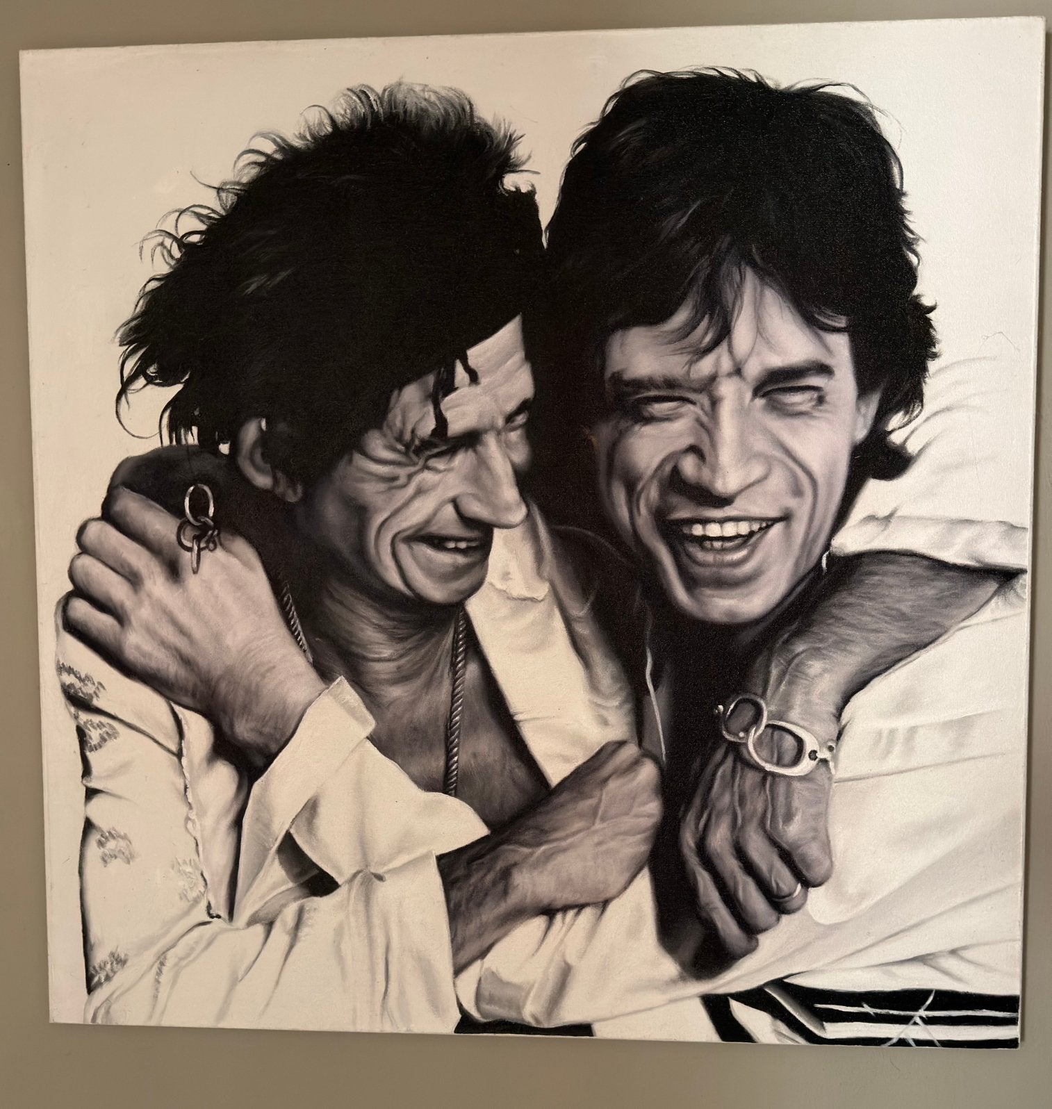 Schilderij the Rolling Stones, Ophalen, Origineel, Overige onderwerpen, Overige techniek
