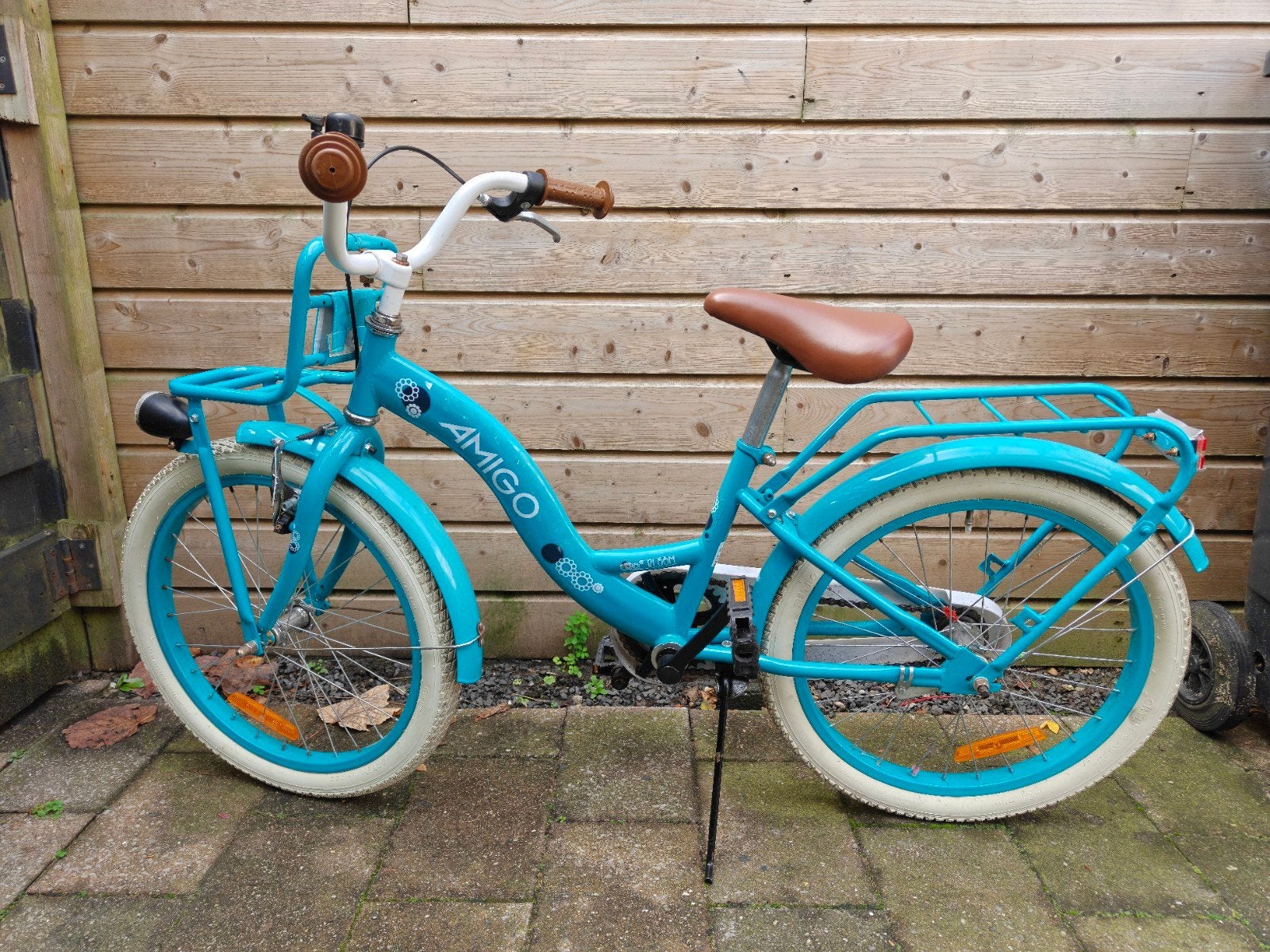 Amigo Bloom meisjesfiets, Fietsen en Brommers, Ophalen, Terugtraprem, Gebruikt, Handrem