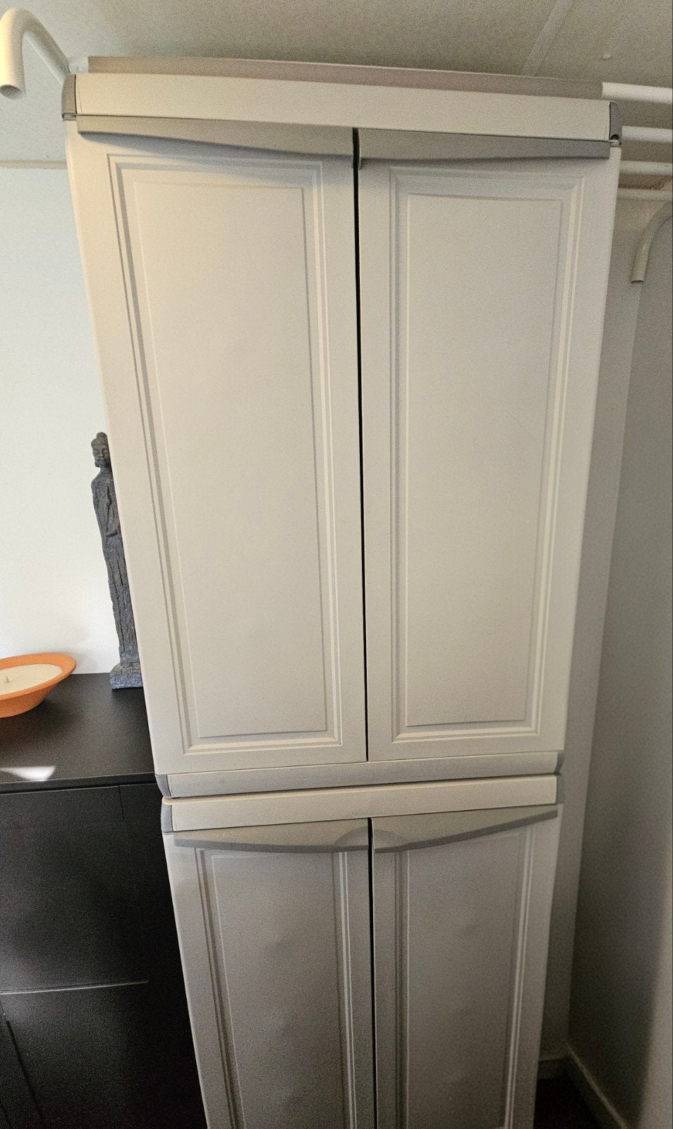 Kunststof opbergkast voor binnen/buiten, Ophalen, Gebruikt