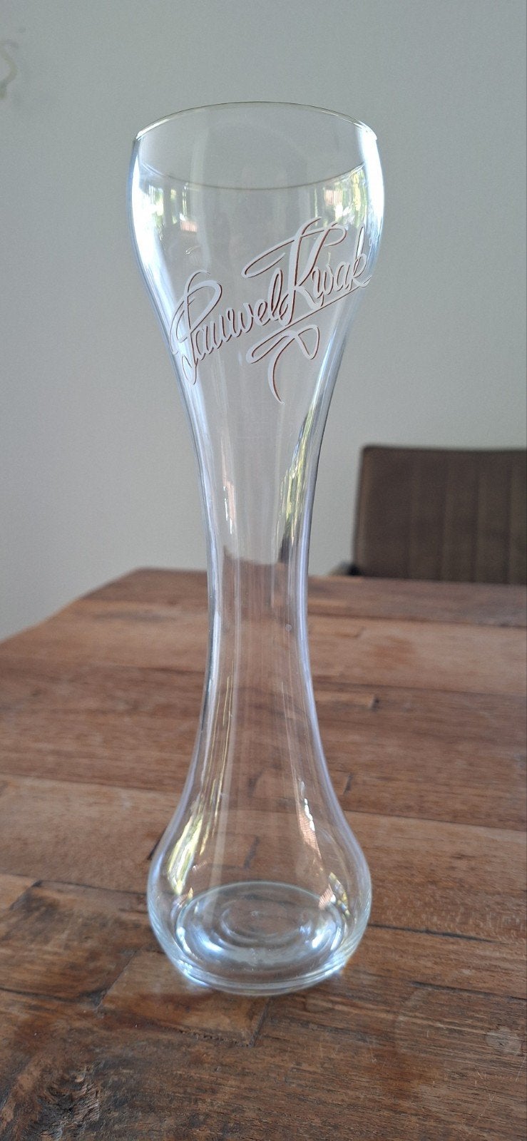 Pauwel Kwak bierglas met platte onderkant, Verzamelen, Glas en Borrelglaasjes, Ophalen of Verzenden, Zo goed als nieuw, Bierglas