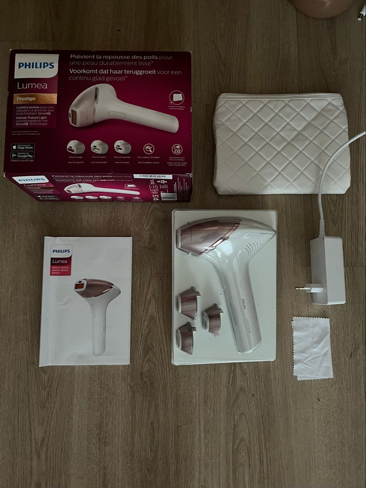 Philips Lumea Prestige IPL ontharingsapparaat BRI959, Ophalen of Verzenden, Zo goed als nieuw, Scheren en Epileren
