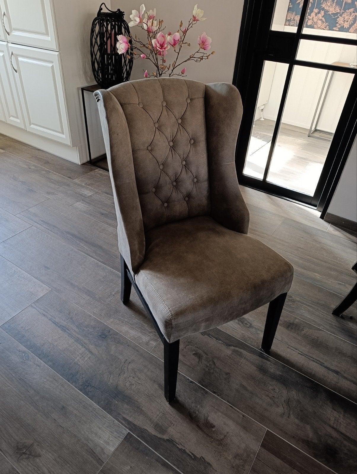 te koop 4 eetkamerstoelen 50 euro, Ophalen, Gebruikt, Minder dan 75 cm, 50 tot 75 cm