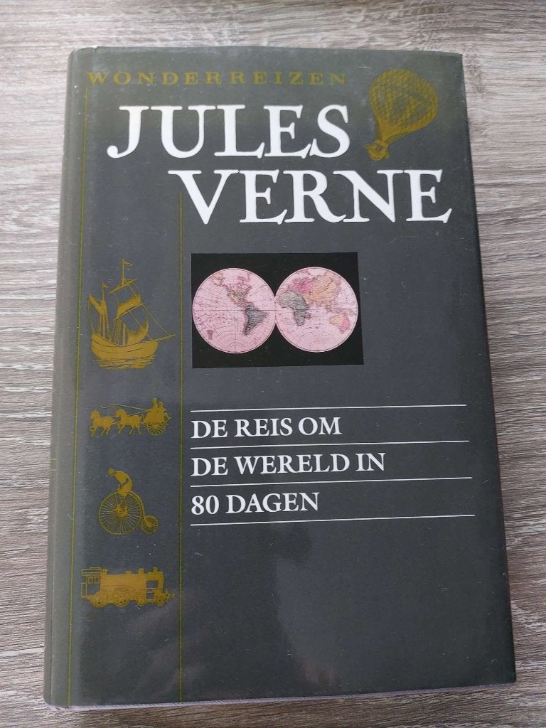 Jules Verne -De Reis om de Wereld in Tachtig Dagen Hardcover, Boeken, Reisverhalen, Ophalen of Verzenden, Zo goed als nieuw, Jules Verne