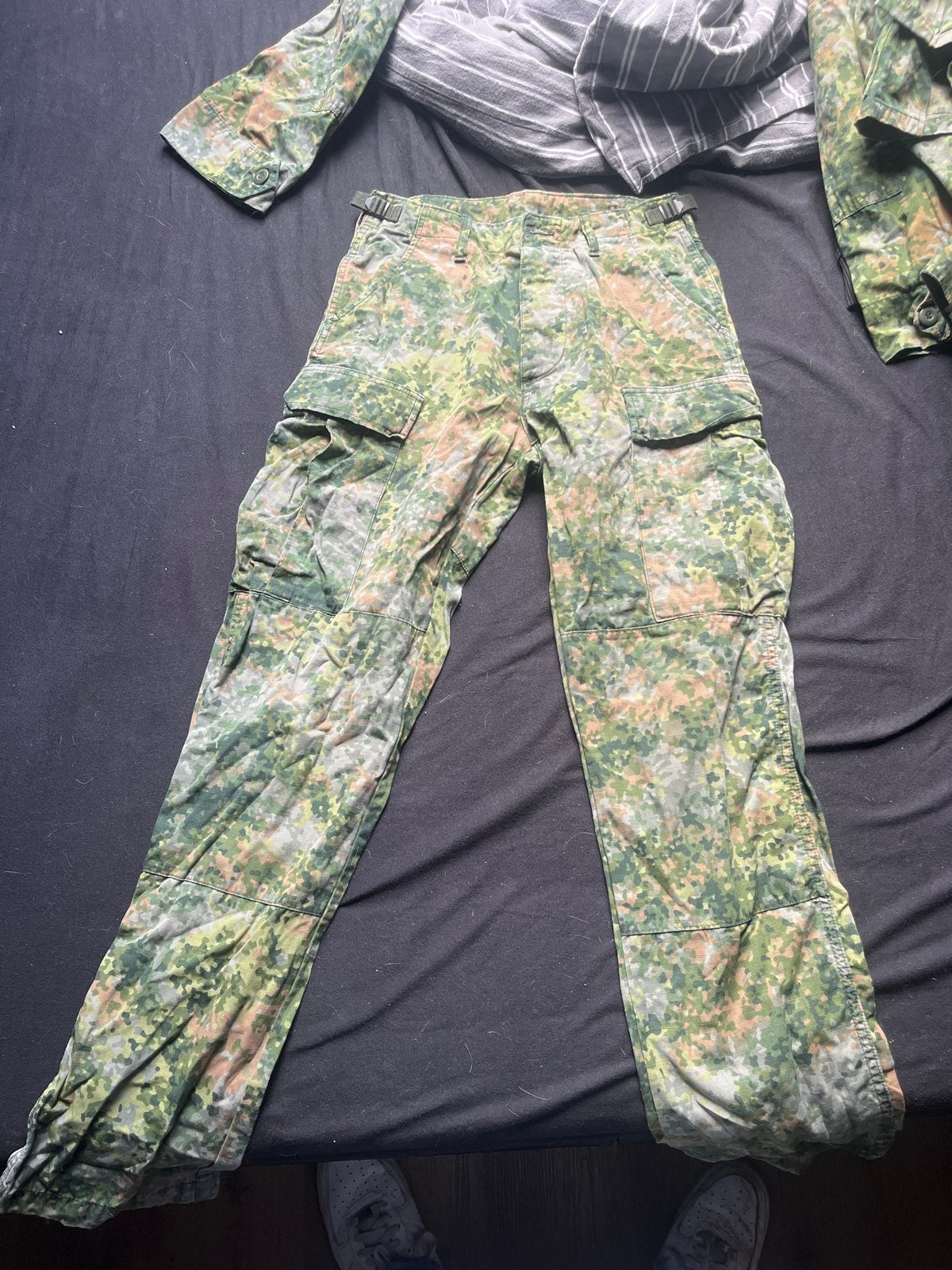 Militaire cargo broek groen NFP maat XSR, Ophalen, Gedragen, Maat 46 (S) of kleiner, Groen
