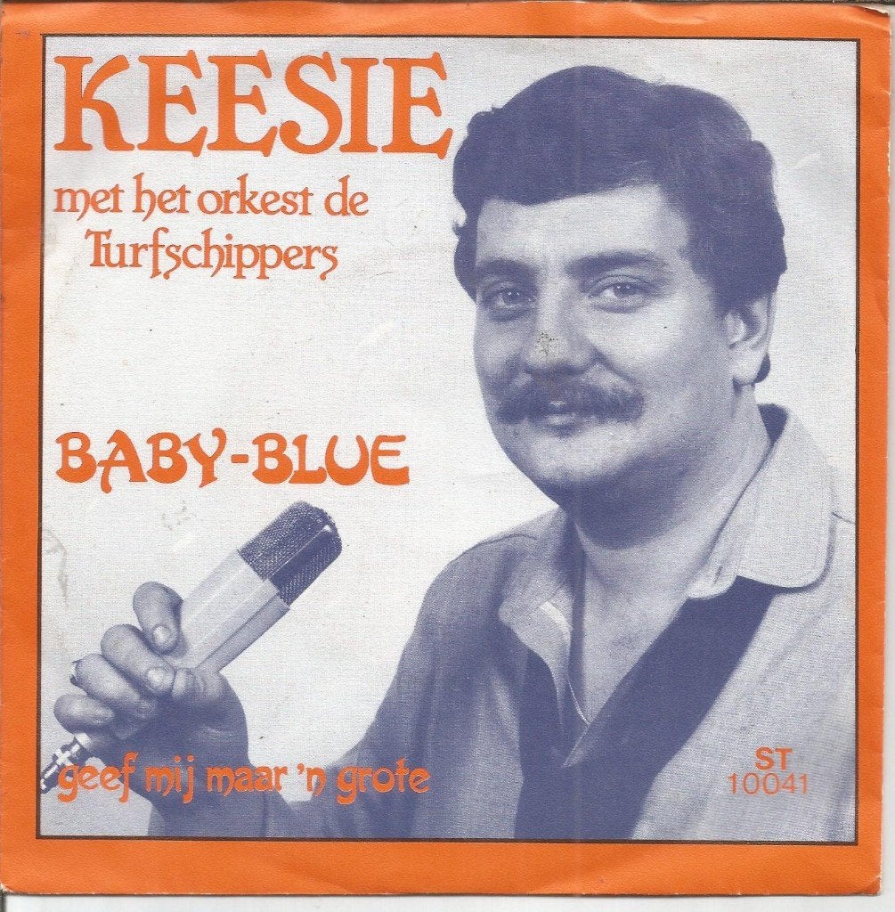 VERKOCHT Keesie Met Het Orkest De Turfschippers – Baby-Blue, Fotohoes, 7 inch, Ophalen of Verzenden, Zo goed als nieuw