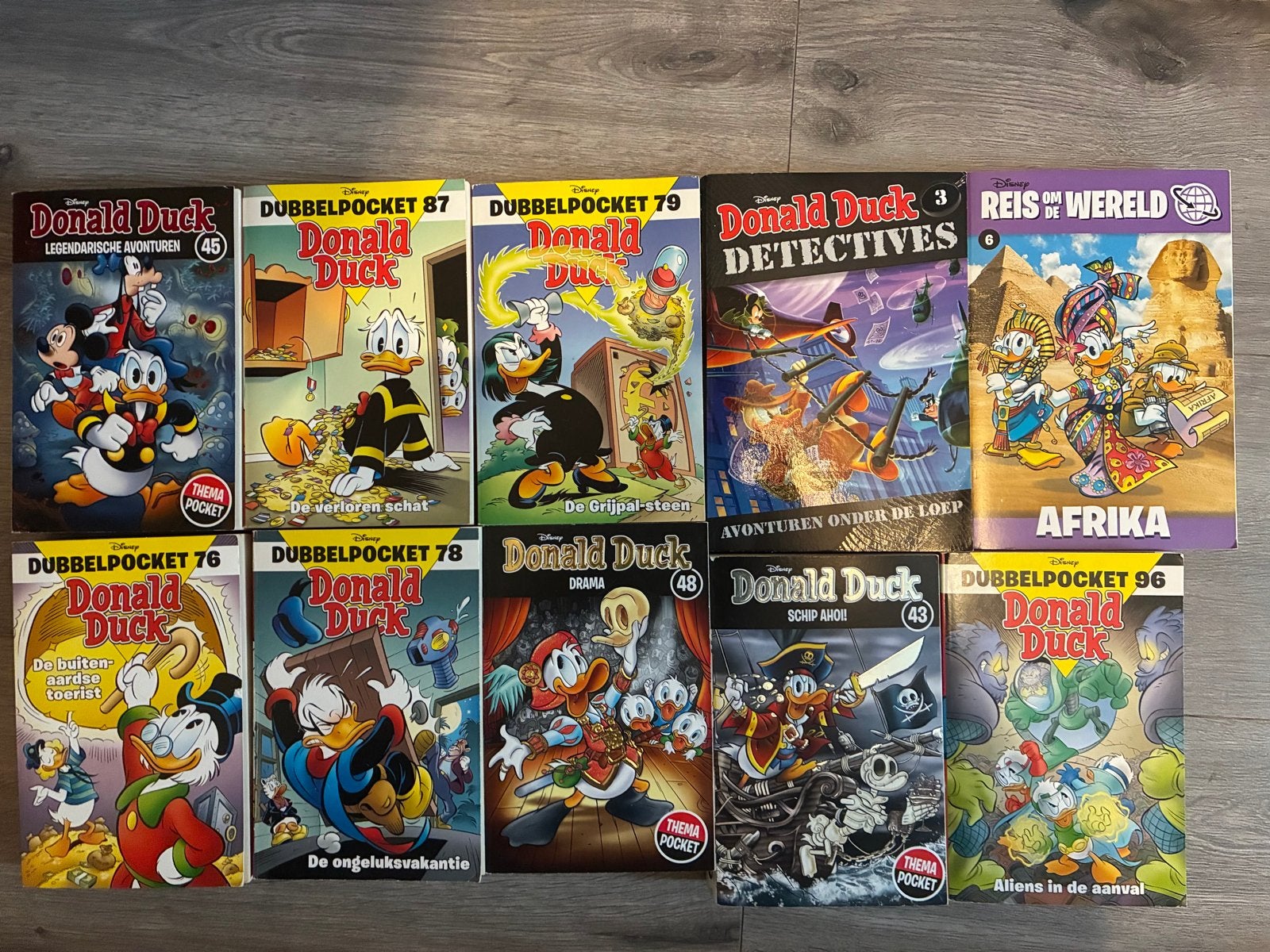 Donald Duck Dubbelpockets en Thema Pockets - Diverse Nummers, Meerdere stripboeken, Ophalen of Verzenden, Gelezen