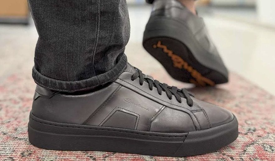 [GEZOCHT] Nieuwe SANTONI sneakers 42,5m [ORIGINEEL]!, Ophalen, Nieuw, Zwart