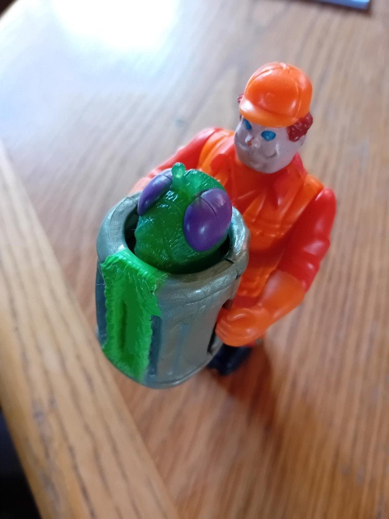 The Real Ghostbusters Terror Trash Can Man actiefiguur 1988, Ophalen of Verzenden, Kuifje, Gebruikt, Beeldje of Figuurtje