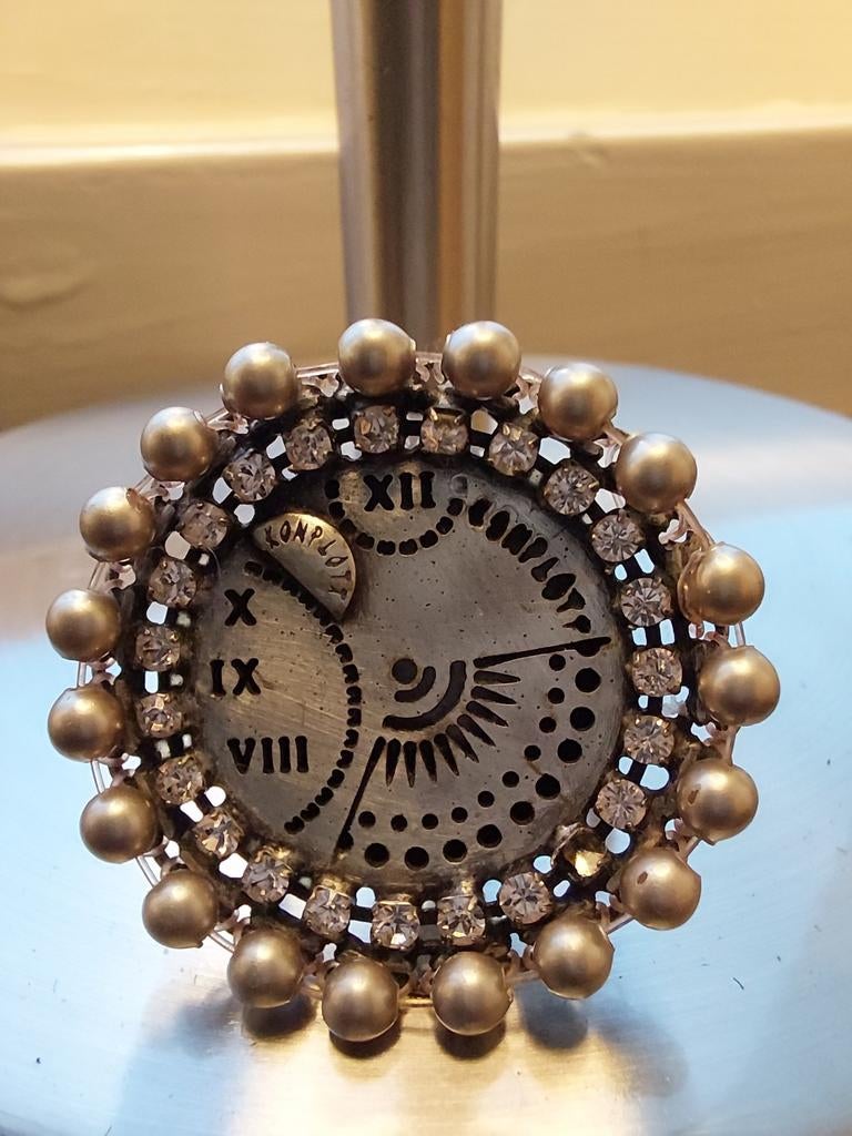 Konplott ring, Sieraden, Tassen en Uiterlijk, Ophalen of Verzenden, Zilver, Overige materialen