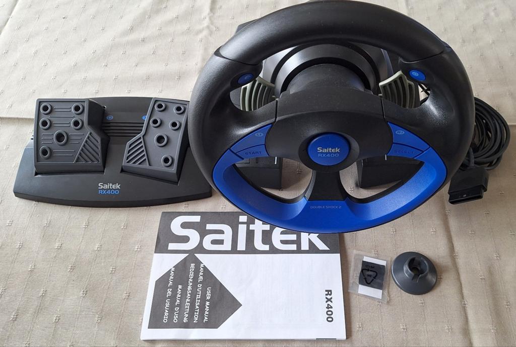SAITEK RX400 Race stuur, Playstation 2, Ophalen of Verzenden, Zo goed als nieuw, Stuur of Pedalen, PlayStation 2