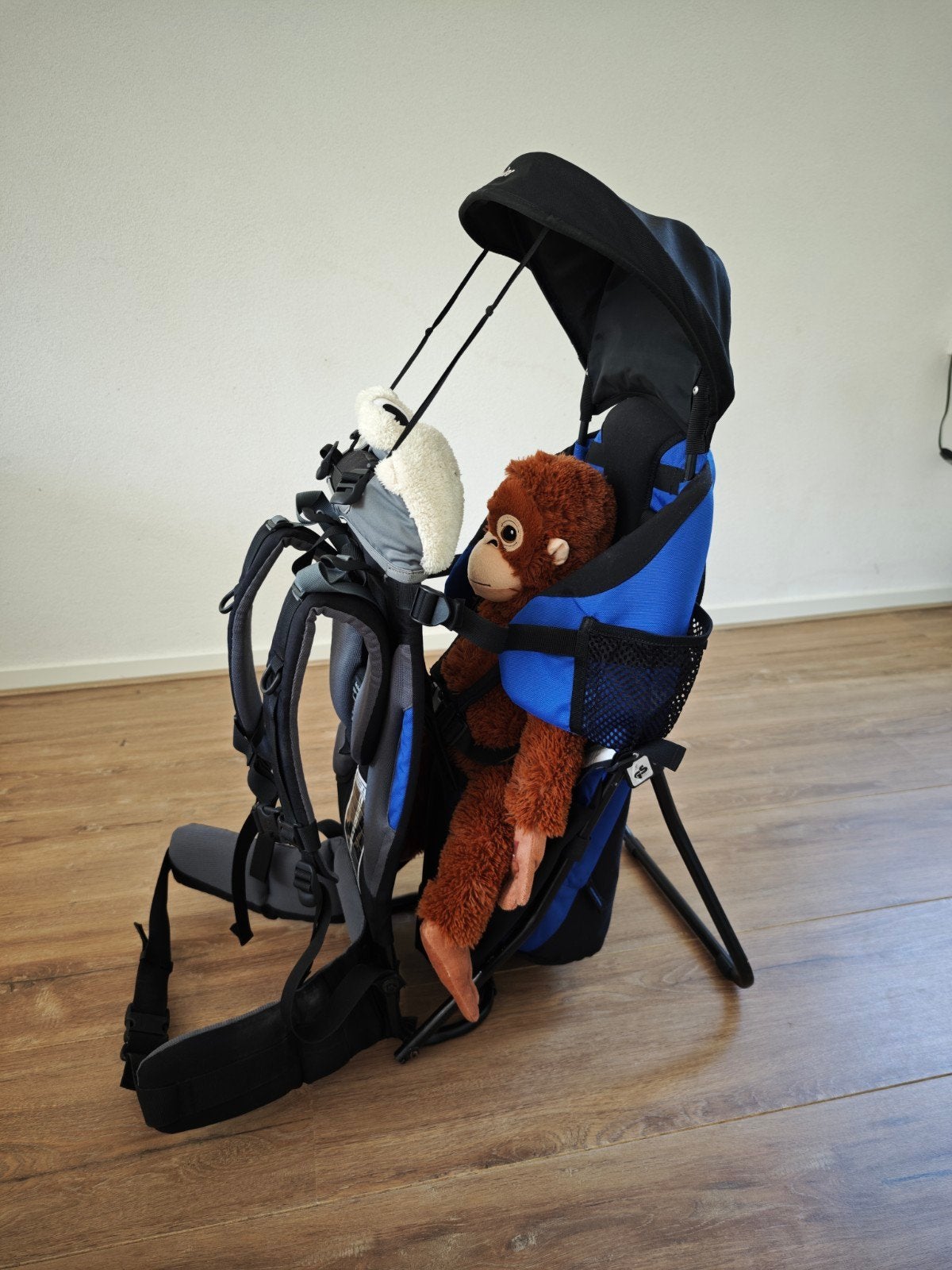 Deuter Kid Comfort II Draagzak - Blauw/Zwart, Kinderen en Baby's, Babydragers en Draagdoeken, Overige merken, Gebruikt, Ophalen of Verzenden