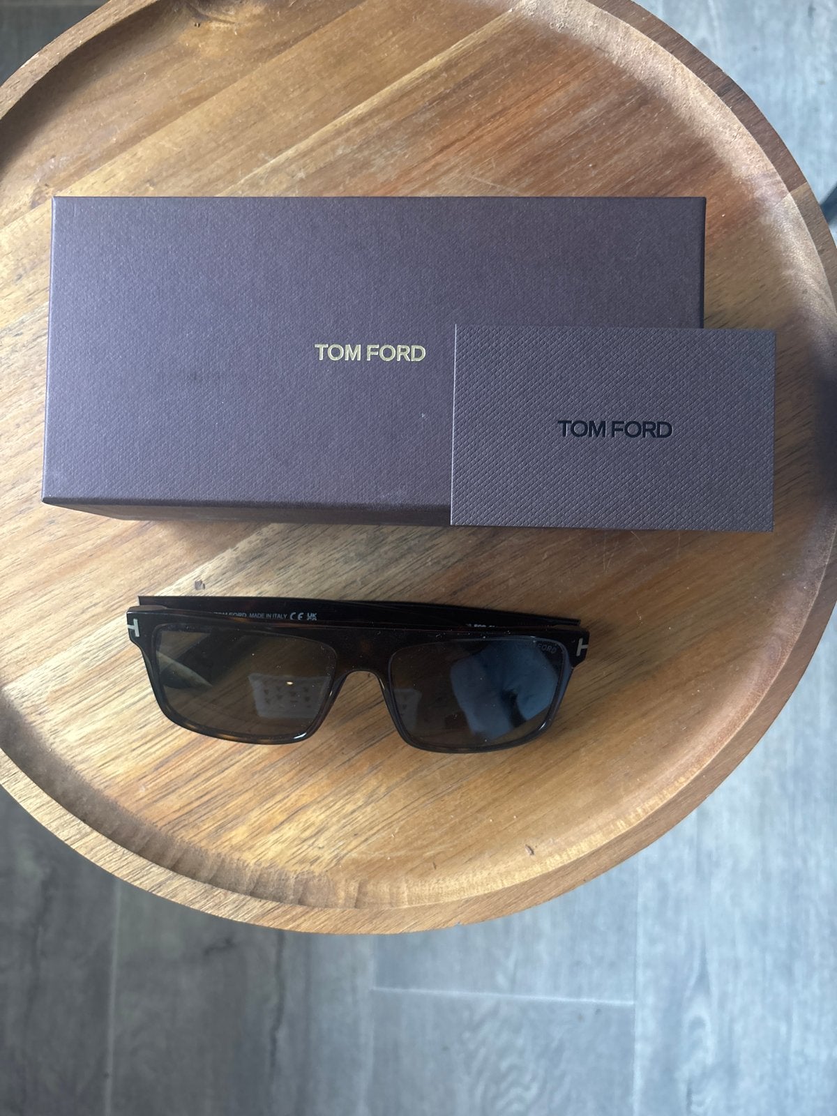 Tom Ford Zonnebril - Zo goed als nieuw, Overige merken, Zonnebril, Zwart, Ophalen of Verzenden