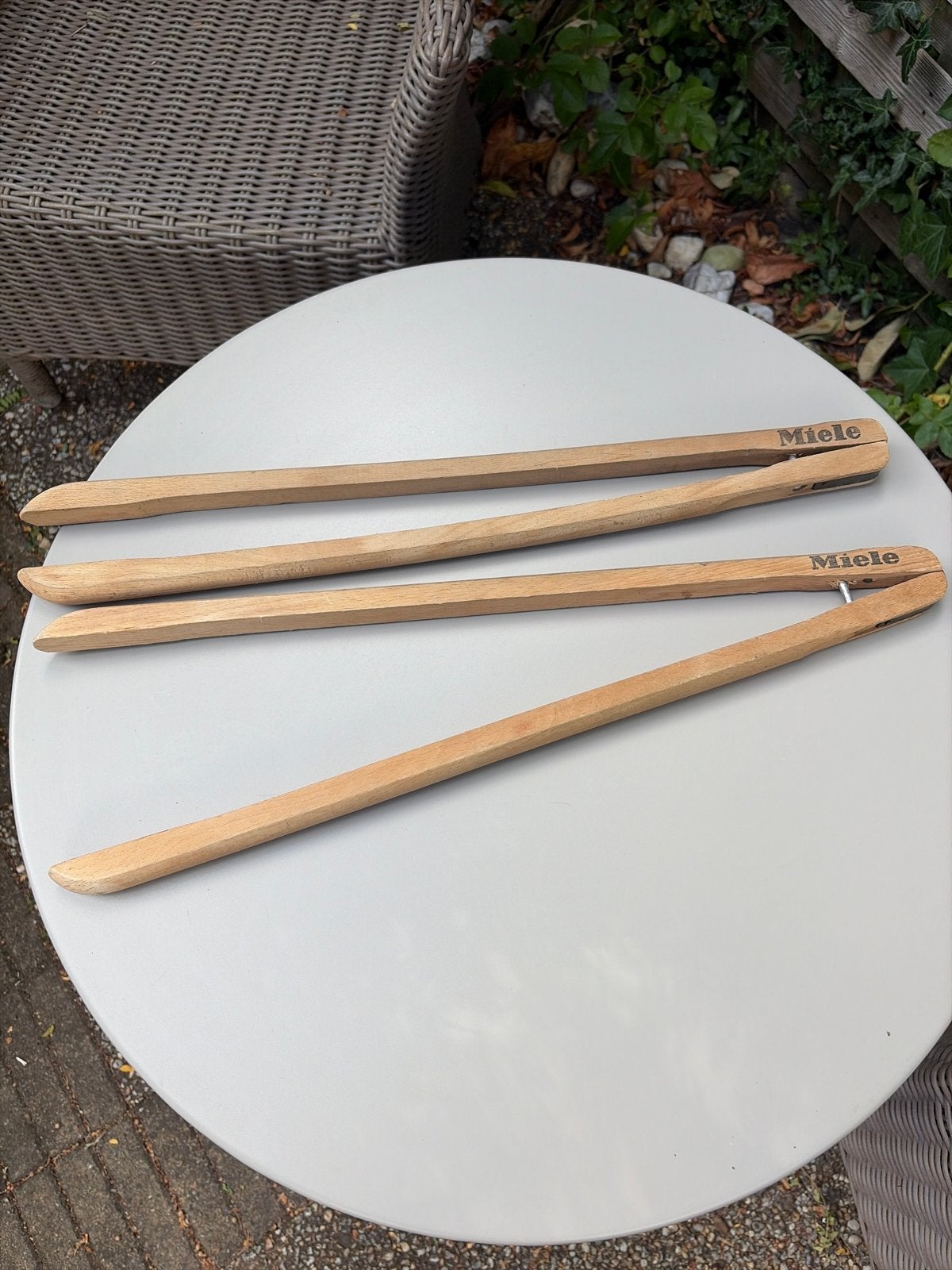 Miele antieke kledinghangers voor luxe garderobes, Ophalen of Verzenden, Gebruikt, Hout, Volwassenen