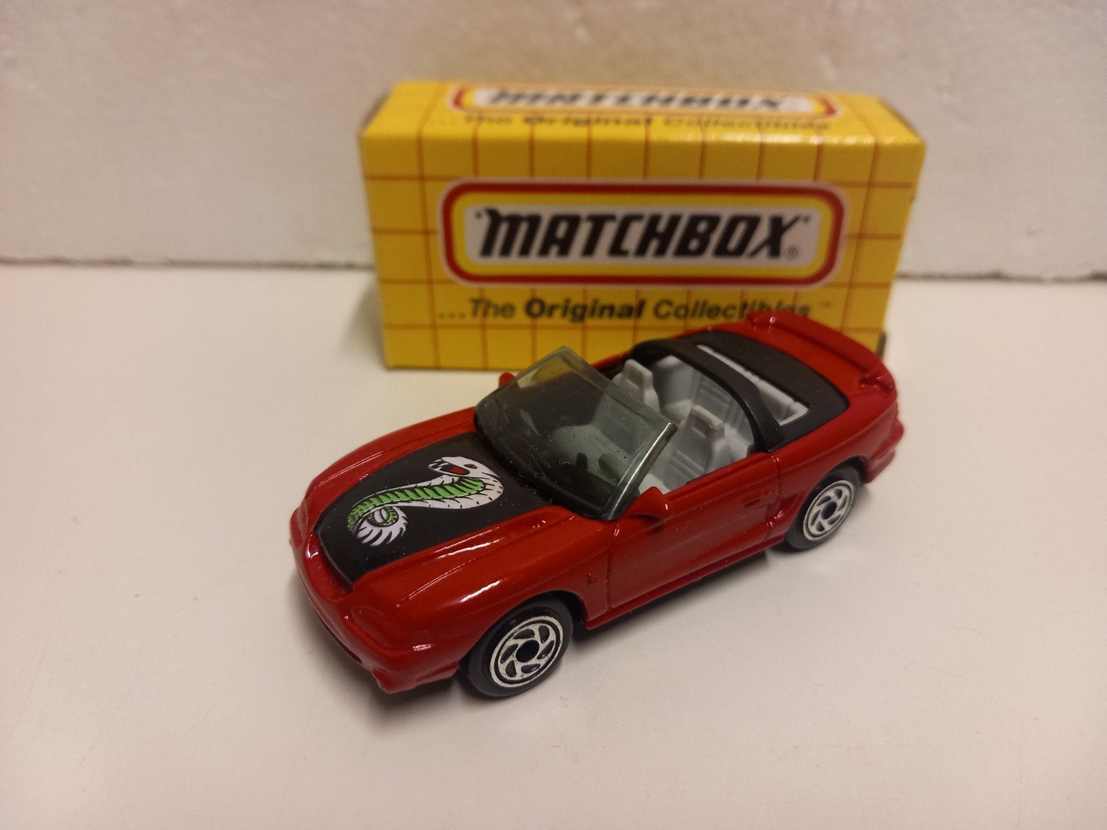 Matchbox #71 Ford Mustang Cobra boxed 3INCH, Ophalen of Verzenden, Zo goed als nieuw, Auto