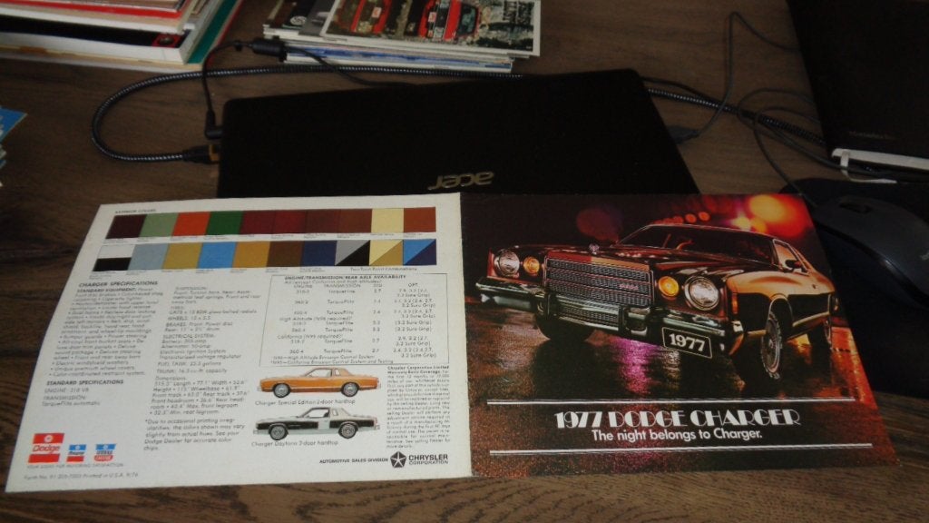 ZELDZAME USA Folder DODGE CHARGER  1977, Verzenden, Nieuw, Overige merken