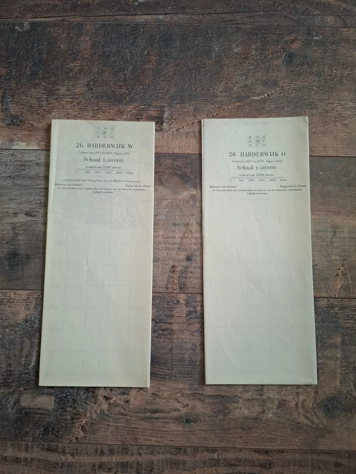 2 Stafkaarten Harderwijk 1931, Boeken, Gelezen, Ophalen of Verzenden, Landkaart, 1800 tot 2000