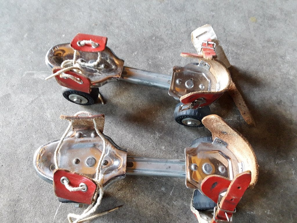 vintage kinder rolschaatsen. verstelbaar naar de juiste maat, Ophalen of Verzenden, Verstelbaar