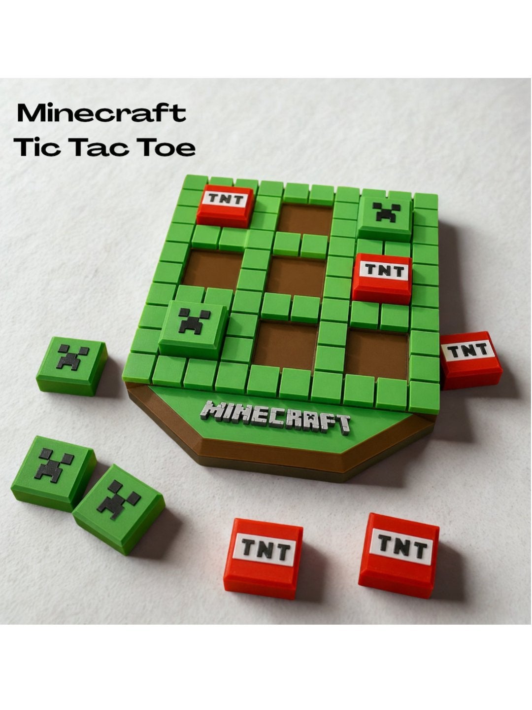 Minecraft Boter Kaas en Eieren Spel - Tic Tac Toe, Een of twee spelers, Ophalen of Verzenden, Nieuw, Reisspel