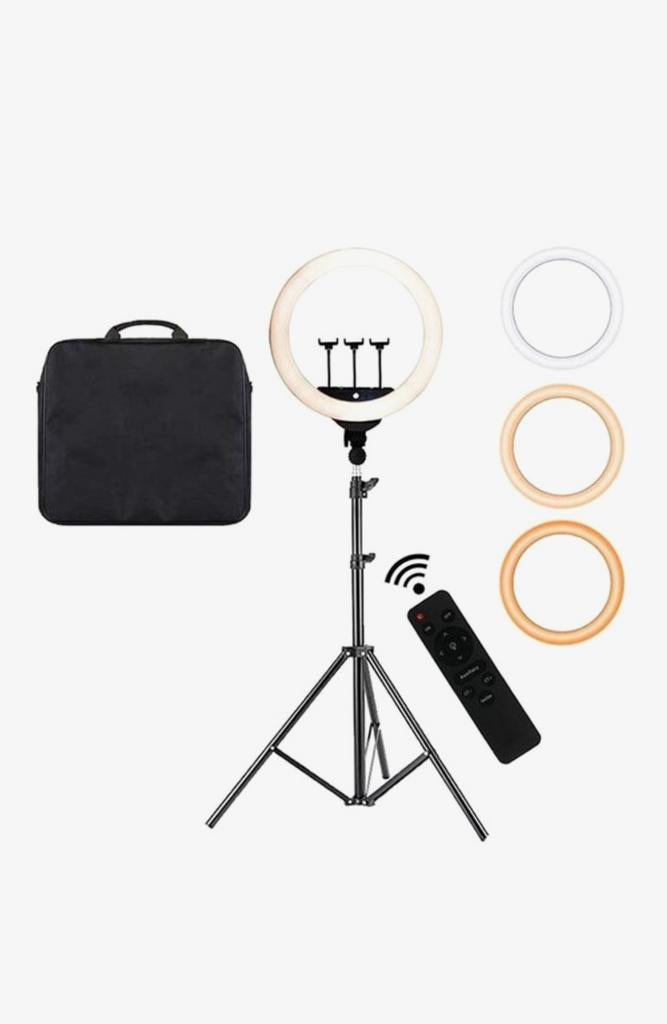 LuminexPro 18 inch 45 cm LED Ringlamp, Minder dan 50 cm, Rond, Nieuw, Ophalen of Verzenden