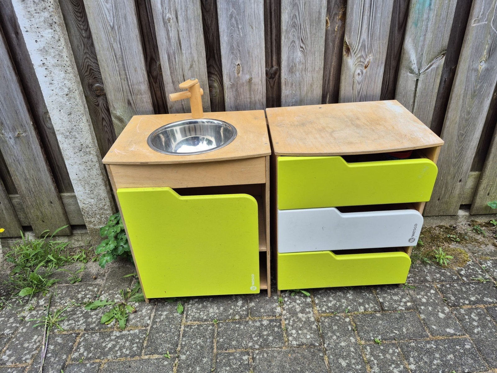Wesco Kinderkeuken met spoelbak en lades, Kinderen en Baby's, Ophalen of Verzenden, Gebruikt, Hout, Speelkeuken