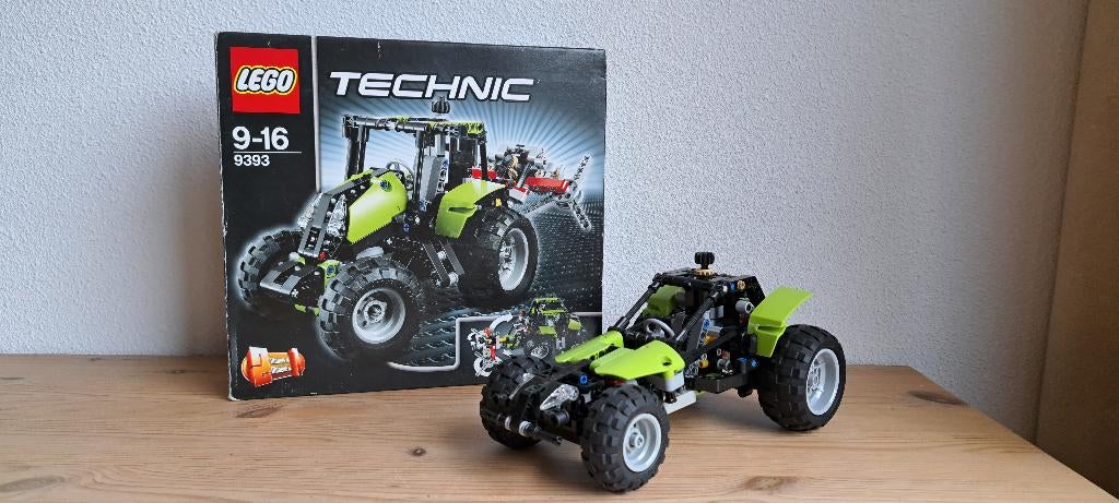 Tractor 2 in 1 - 2x!! - Lego - 9393, Ophalen of Verzenden, Zo goed als nieuw, Compleet, Lego