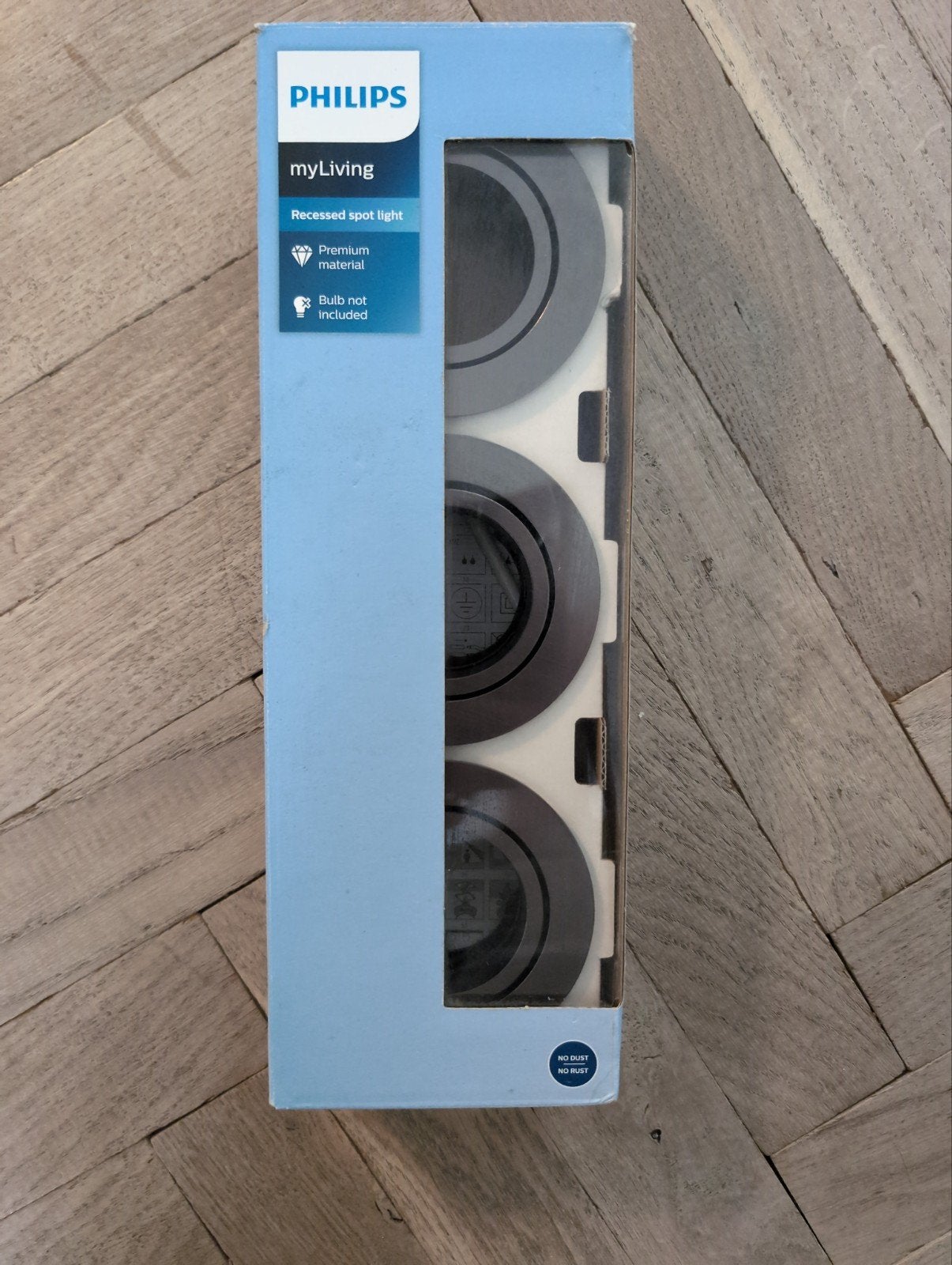 Philips myLiving Donegal Inbouwspot 3x GU10 LED, Ophalen of Verzenden