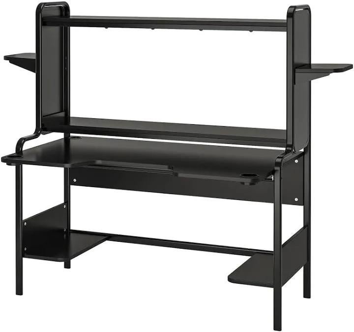 Ikea Fredde Gaming Bureau - Zwart, Nette Staat, Ophalen, Zwart, Gebruikt, Spaanplaat of MDF