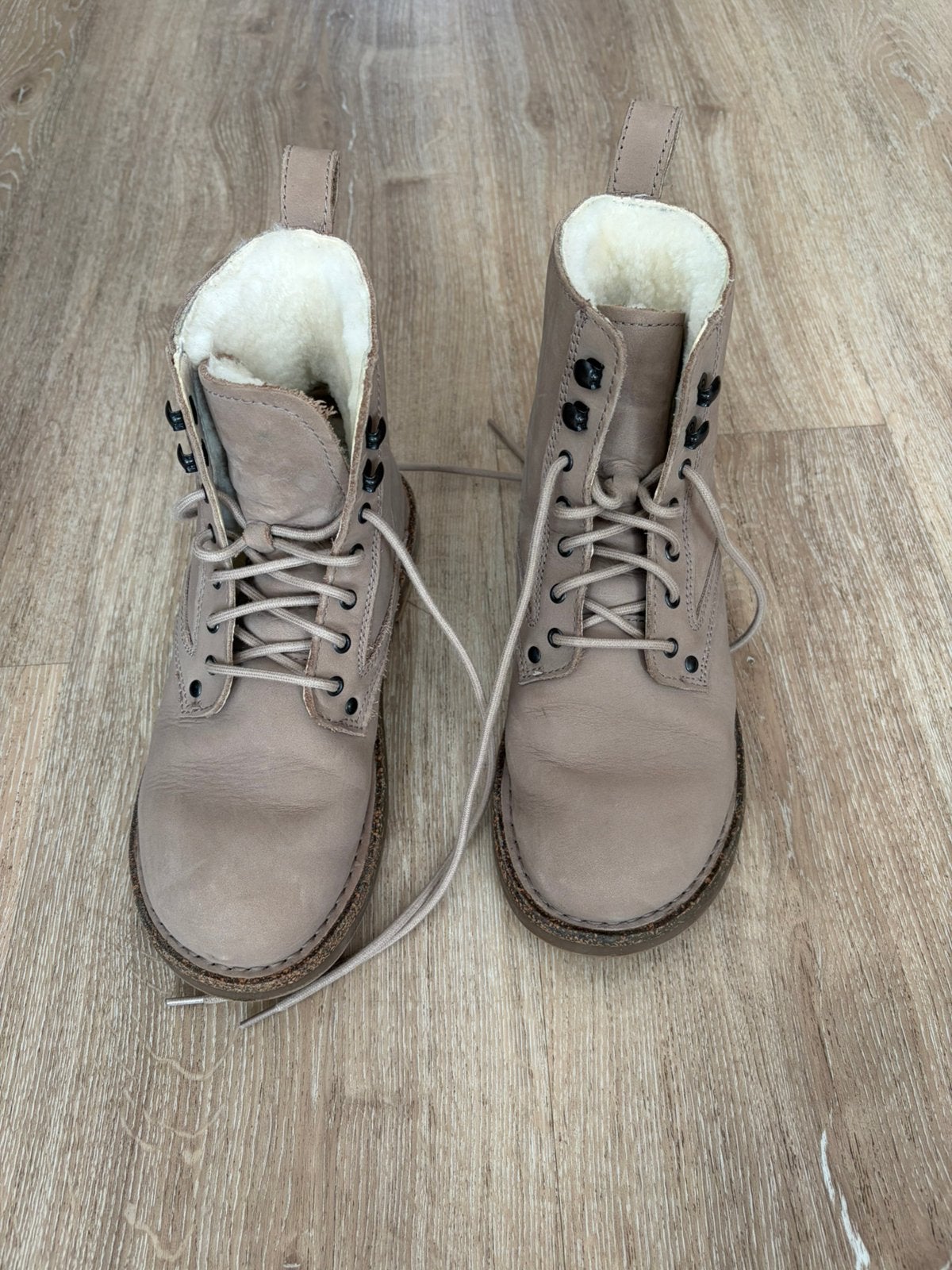 Birkenstock beige vacht booties maat 38, Ophalen of Verzenden, Zo goed als nieuw, Beige
