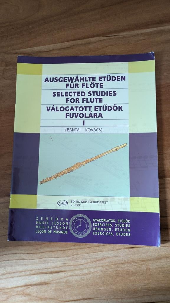 AUSGEWÄHLTE ETÜDEN FÜR FLÖTE, Ophalen of Verzenden, Gebruikt, Koperblazer