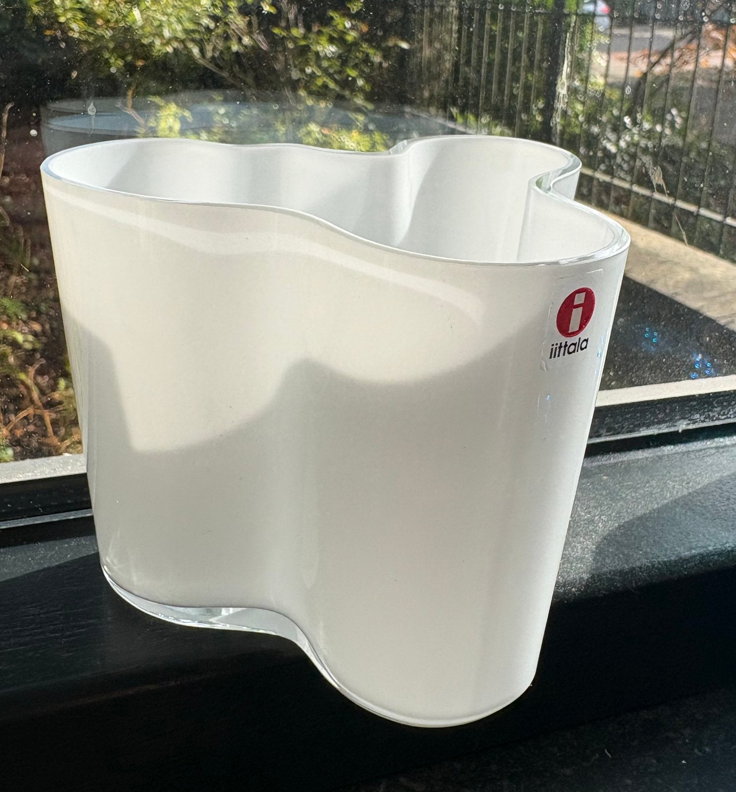 Iittala Alvar Aalto tafelvaasje 9,5cm opaalwit, Ophalen of Verzenden