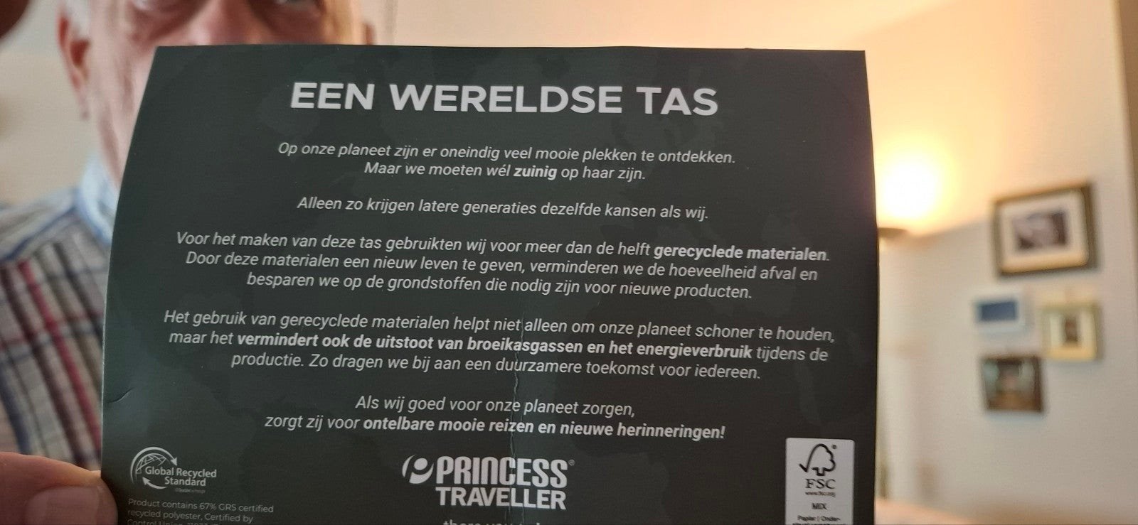 Fietstas/Rugzak - Princess Traveller - Gerecycled Materiaal, Ophalen of Verzenden, Nieuw, Zwart Princess Traveller