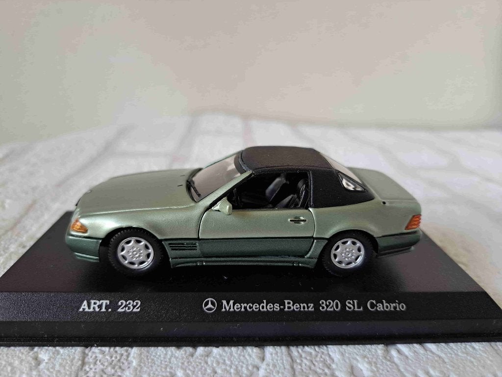 Mercedes 320 SL Soft top 1:43 Detailcars 232, Ophalen of Verzenden, Nieuw, Auto, Overige merken