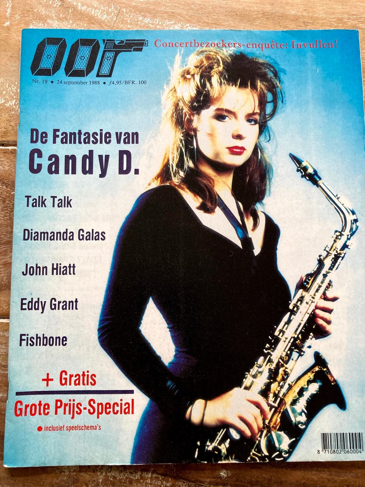 OOR Magazine 1988 TALK TALK Candy Dulfer JOHN HIATT Fishbone, Boeken, Ophalen of Verzenden, Muziek, Film of Tv