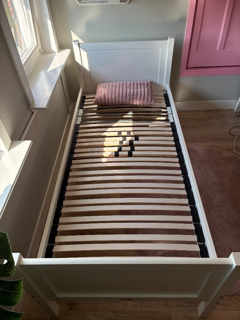 Eenpersoons bed, Ophalen, Gebruikt, 90 cm, Eenpersoons