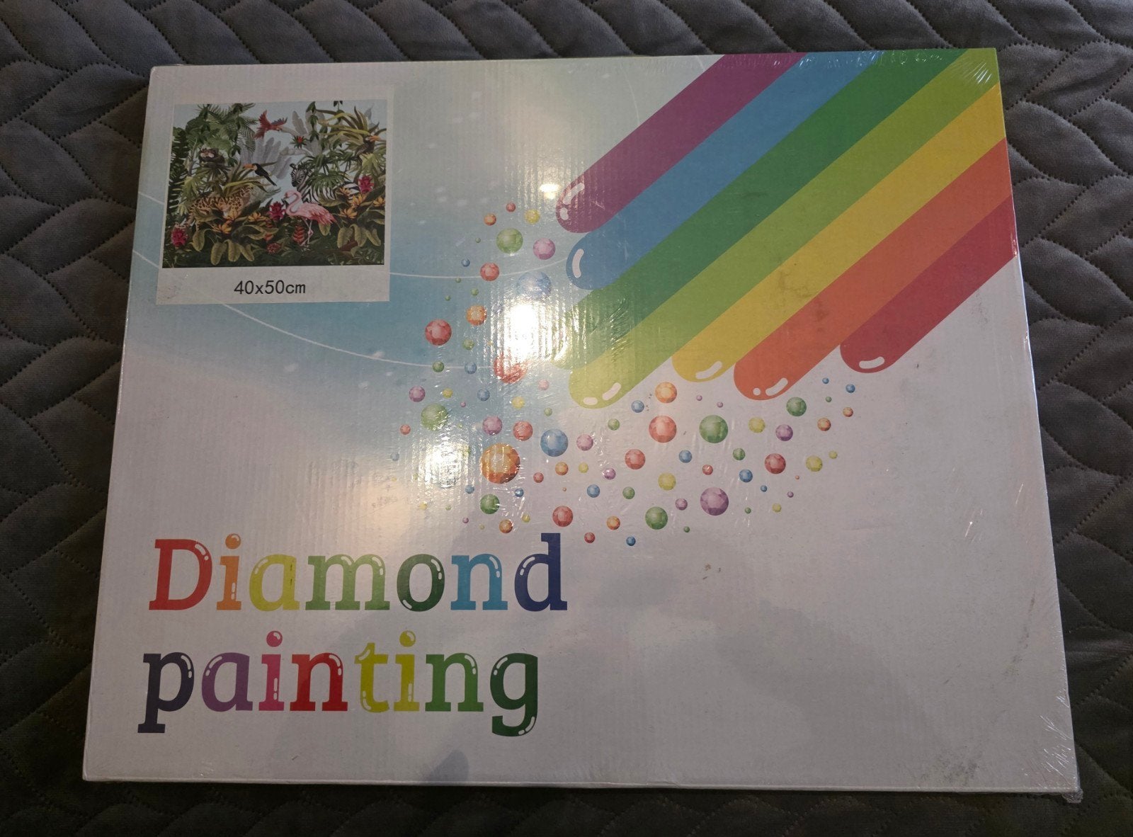 Diamond Painting Jungle Dieren 40x50cm, Hobby en Vrije tijd, Ophalen of Verzenden, Nieuw, Dieren, Diamond painting