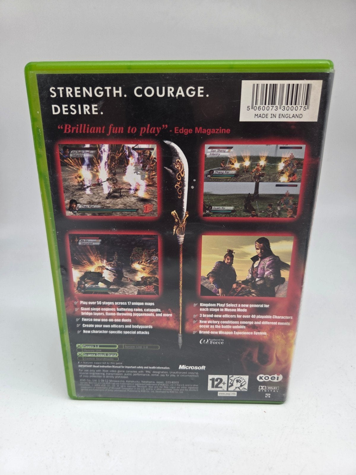 Dynasty Warriors 4 - Xbox (PAL), Niet van toepassing (game), Gebruikt, 1 speler, Ophalen of Verzenden