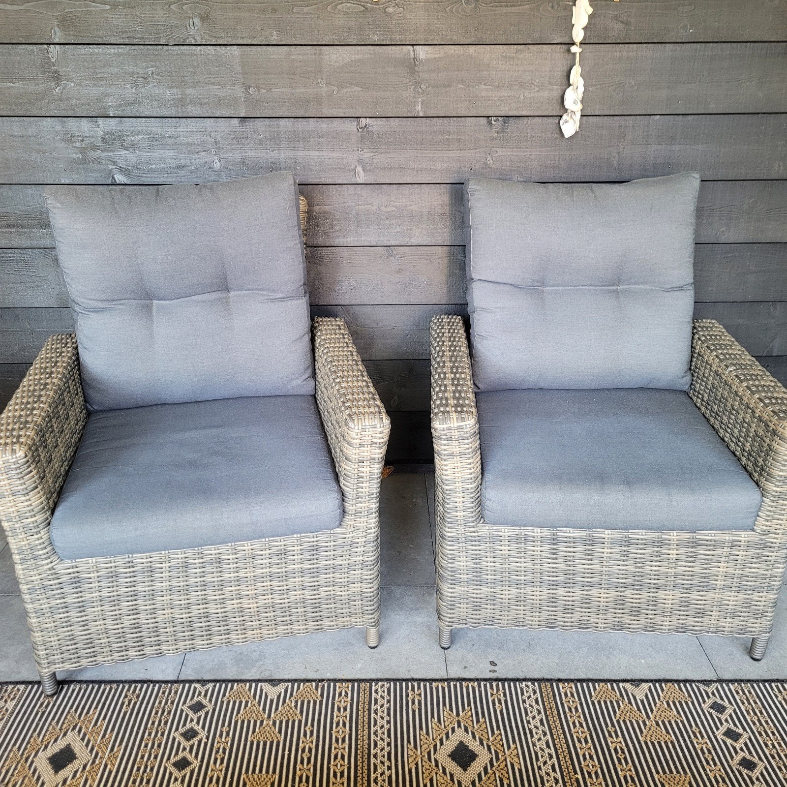tuinset/loungeset 6 delig, Ophalen, 5 zitplaatsen, Bank, Aluminium