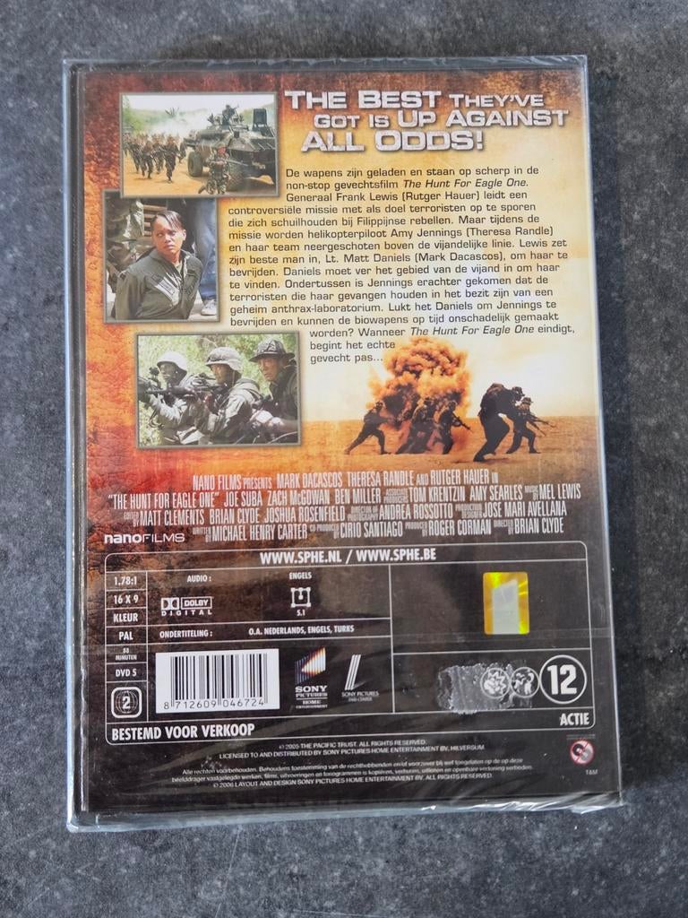 DVD The hunt for Eagle One Rutger Hauer NIEUW, Vanaf 12 jaar, Ophalen of Verzenden, Nieuw in verpakking, Oorlog